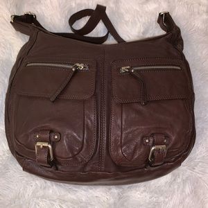 Banana Republic Leather Cross Body Bag